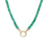 18k Strand with Diamond Caps in Emerald Necklace Page Sargisson 
