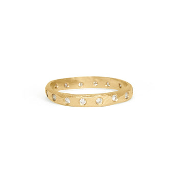 18K Carved Diamond Wedding Band 3mm wedding bands Page Sargisson 