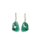 18K Faceted Emerald Prong Earrings Sm Earrings Page Sargisson 