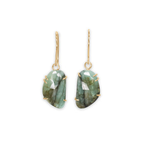 18K Faceted Emerald Prong Earrings Sm Earrings Page Sargisson 
