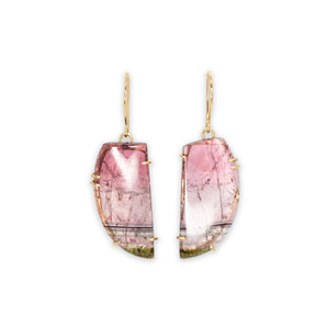 18K Smooth Tourmaline Prong Earrings II Earrings Page Sargisson 