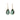 18K Faceted Emerald Prong Earrings Earrings Page Sargisson 