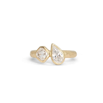 18K Duet Diamond Engagement Ring Engagement Ring Page Sargisson 