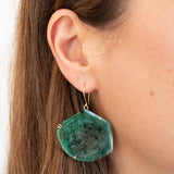 18K Faceted Emerald Prong Earrings LG Earrings Page Sargisson 