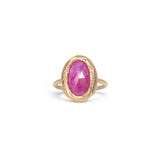 18K Freeform Solitaire Ring in Ruby Rings Page Sargisson 