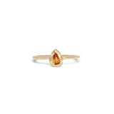 18K Teardrop Ring in Orange Sapphire Rings Page Sargisson 