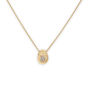 18K Oval Diamond Slider Necklace - 0.45CT Necklace Page Sargisson 