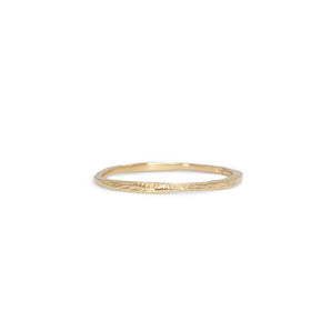 18K Gold Carved Skinny Band Rings Page Sargisson 