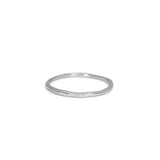 Platinum Carved Skinny Band Rings Page Sargisson 