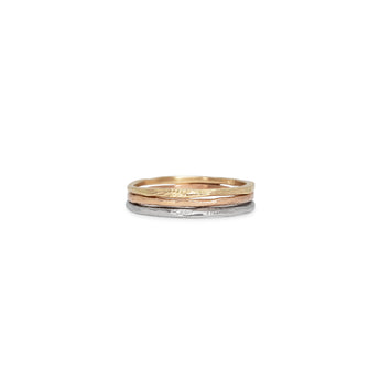 18K Gold Carved Skinny Band Rings Page Sargisson 