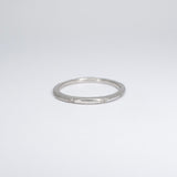 SALE - Platinum Carved Skinny Band with Diamonds *Discontinued Version* Hidden Page Sargisson 