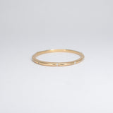 SALE - 18K Gold Carved Skinny Knife Edge Band with Diamonds *Discontinued Version* Hidden Page Sargisson 