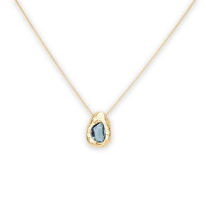 18K Freeform Slider Necklace in Blue Sapphire Necklace Page Sargisson 