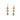18K Triple Drop Earring in Pink and Green Sapphires Earrings Page Sargisson 