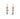 18K Triple Drop Earring in Pink and Green Sapphires Earrings Page Sargisson 