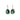 18K Faceted Emerald Large Freeform Prong Earrings Earrings Page Sargisson 