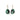 18K Faceted Emerald Large Freeform Prong Earrings Earrings Page Sargisson 