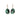 18K Faceted Emerald Bell Shaped Prong Earrings Earrings Page Sargisson 