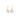 10K Gold Oval Stone Drop Earrings Earrings Page Sargisson Moonstone 