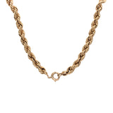VINTAGE - 14K Graduated Rope Chain Hidden Apex 