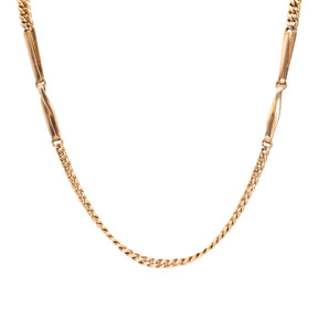 VINTAGE 14K necklace curb chain Hidden Page Sargisson 