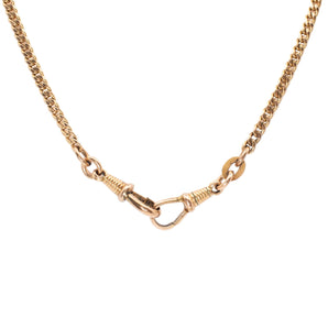 VINTAGE 14K necklace curb chain Hidden Page Sargisson 