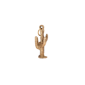 VINTAGE - 14k Cactus Charm Hidden Page Sargisson 