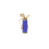 VINTAGE - 14K Golf Clubs Charm with Enamel Hidden Miss Mickster 
