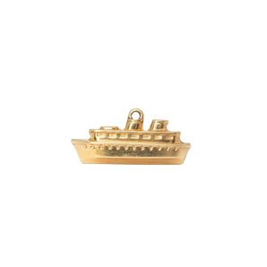 VINTAGE - 14K Cruise Ship Charm Hidden Page Sargisson 