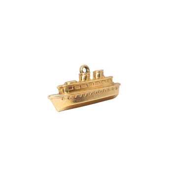 VINTAGE - 14K Cruise Ship Charm Hidden Page Sargisson 