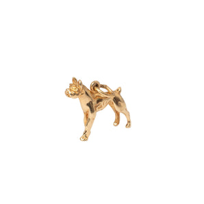VINTAGE - 14K Bull dog charm Hidden Apex 