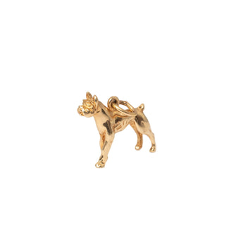 VINTAGE - 14K Bull dog charm Hidden Apex 