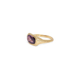 18K Signet Ring in Burgundy Sapphire Rings Page Sargisson 