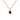 10K Oval Stone Charm Pendant in Garnet Hidden Page Sargisson 