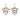 18K Fan Chandelier Earring in Sapphire and Diamond Earrings Rava 