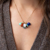 10K Oval Stone Charm Pendant in Tourmalated Quartz Hidden Page Sargisson 