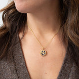 18K Mosaic Pendant in Blue Sapphire & Diamond - Small Necklace Page Sargisson 