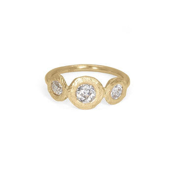 The Smith Triple with Old Mine Cuts- 0.95CT Engagement Ring Page Sargisson 