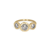 The Smith Triple with Salt & Pepper Diamonds - 2.62tcw Engagement Ring Page Sargisson 