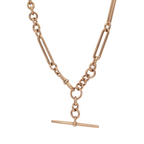 VINTAGE 9K Extra Large Trombone Chain 24" Hidden Page Sargisson 