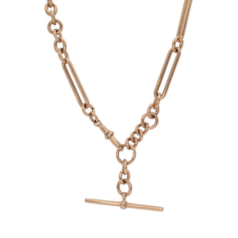 VINTAGE 9K Extra Large Trombone Chain 24" Hidden Page Sargisson 