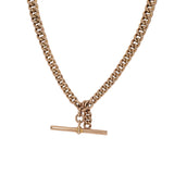 VINTAGE 9K Curb Chain with Toggle charm - 15" Hidden Page Sargisson 