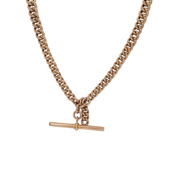 VINTAGE 9K Curb Chain with Toggle charm - 15" Hidden Page Sargisson 