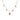 18K Five Stone Necklace in Pink Sapphire and Ruby Necklace Page Sargisson 