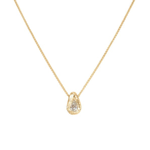 18K Teardrop Diamond Slider Necklace Necklace Page Sargisson 