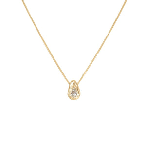 18K Teardrop Diamond Slider Necklace Necklace Page Sargisson 