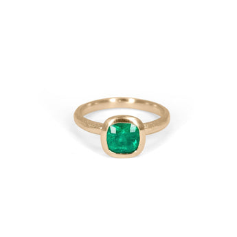 18K Madison Engagement Ring with 1.17CT Emerald Engagement Ring Page Sargisson 