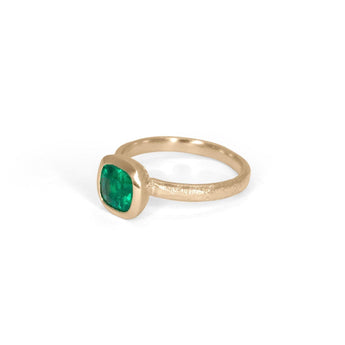 18K Madison Engagement Ring with 1.17CT Emerald Engagement Ring Page Sargisson 