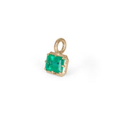 18K Collet Setting Charm with Emerald Charm Page Sargisson 