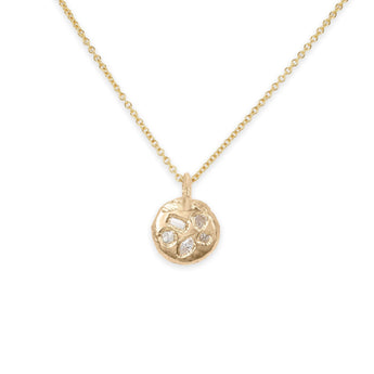 18K Mosaic Pendant in Diamond - Small Necklace Page Sargisson 